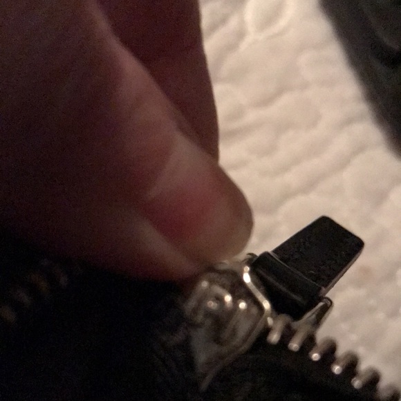 PRADA Purse in Black fabric - corners & handle leather . Leather binding - Picture 6 of 12